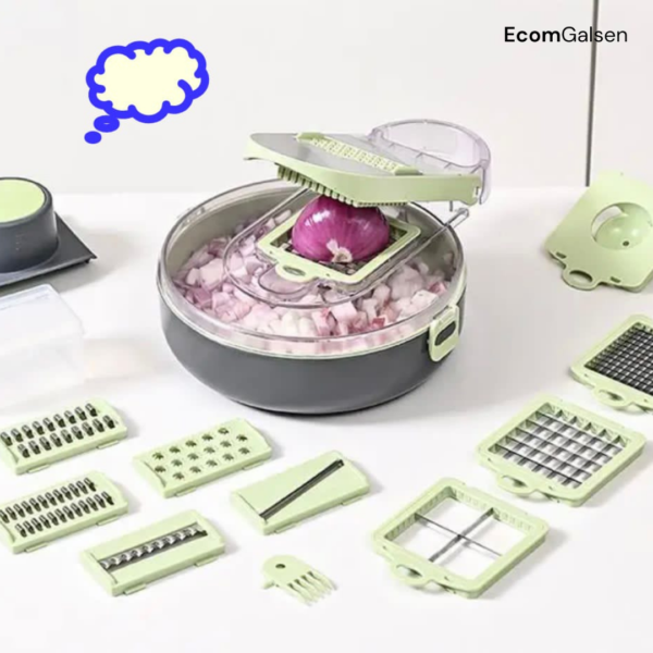 Hacheur à légumes multifonction : Préparez vos repas en un clin d'œil ! – Image 4