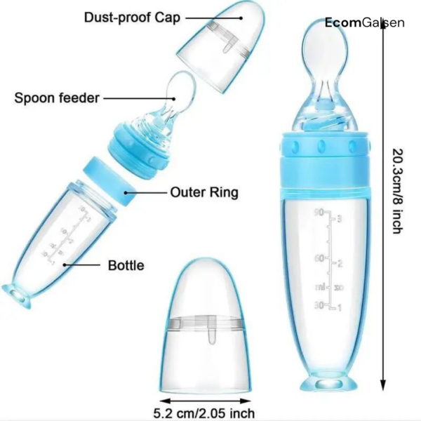 Biberon avec cuillère intégrée : L'alimentation de bébé simplifiée ! – Image 5